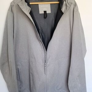 Saks Fifth Avenue - Mens Casula/dress Zippered XXL Rain Jacket with hoodie